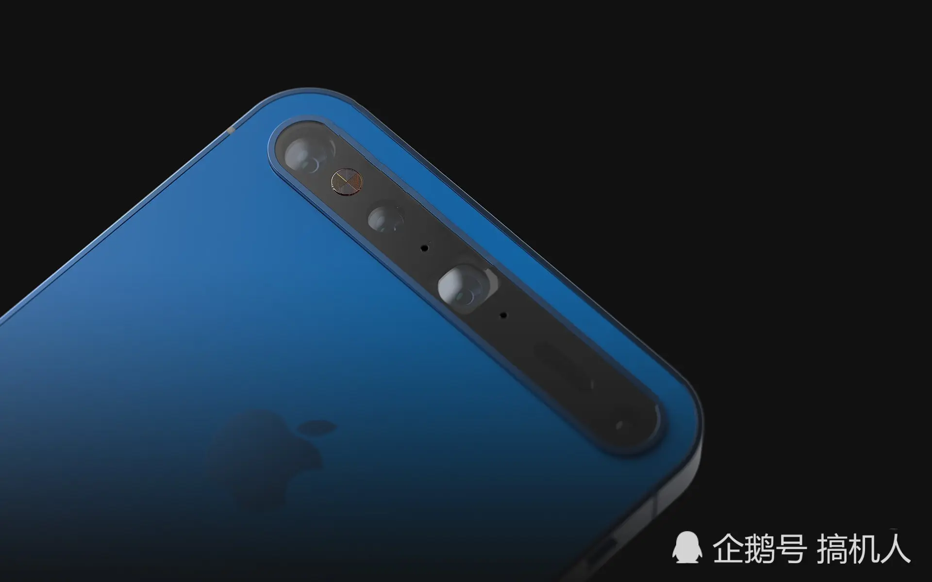 iPhone13概念图：刘海魔改成这样，比华为P40Pro药丸屏还辣眼