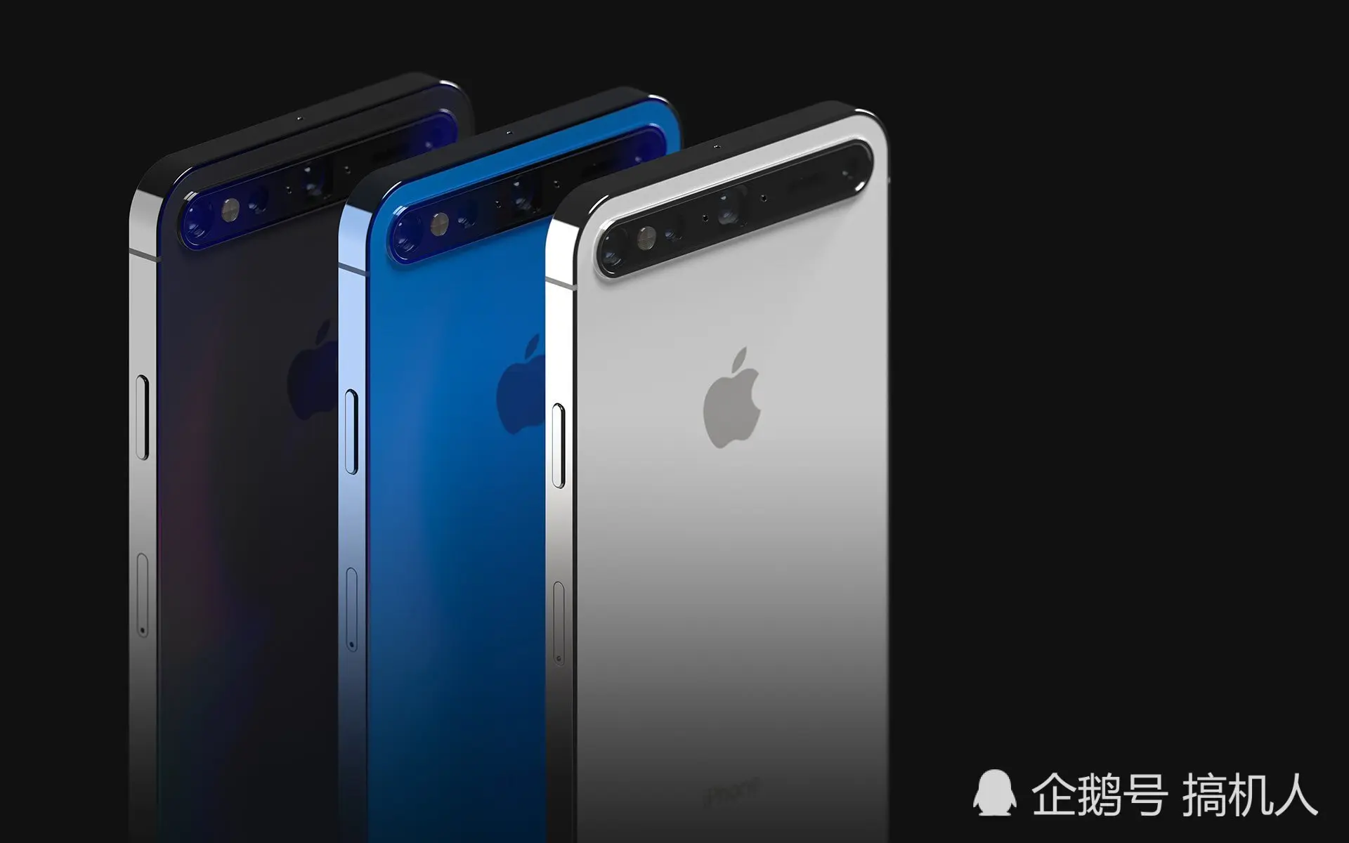 iPhone13概念图：刘海魔改成这样，比华为P40Pro药丸屏还辣眼