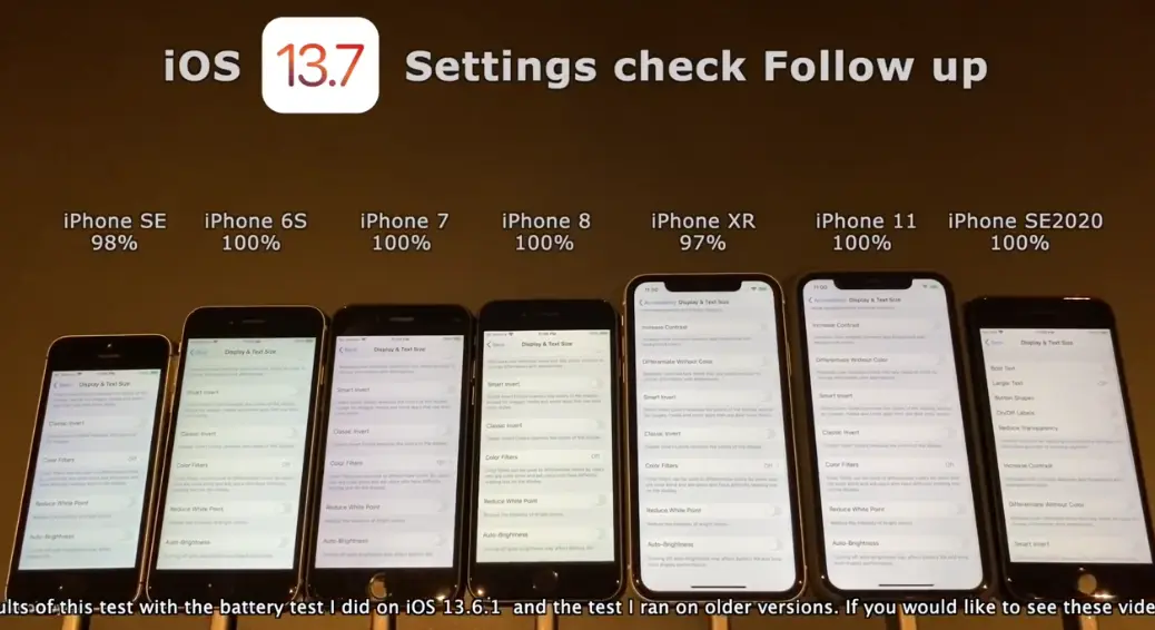 iOS 13.6.1与13.7 续航测试，结果很意外