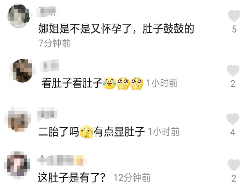 麦迪娜大口吃蛋糕胃口超好，小腹凸出明显像怀二胎