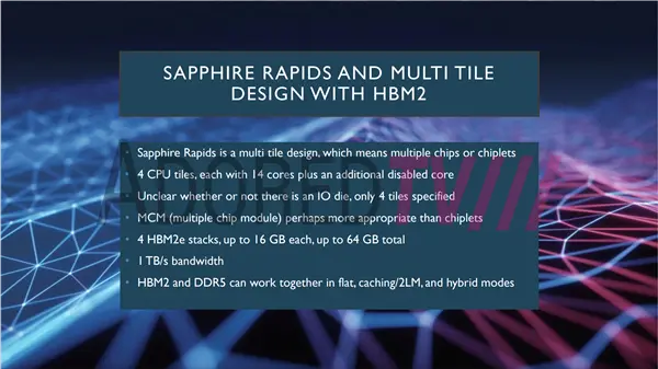 Intel 10nm＋至强处理器Sapphire Rapids细节曝光：56核心、DDR5内存、400W功耗