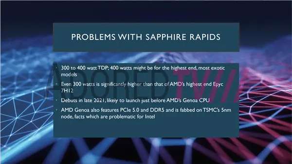 Intel 10nm＋至强处理器Sapphire Rapids细节曝光：56核心、DDR5内存、400W功耗