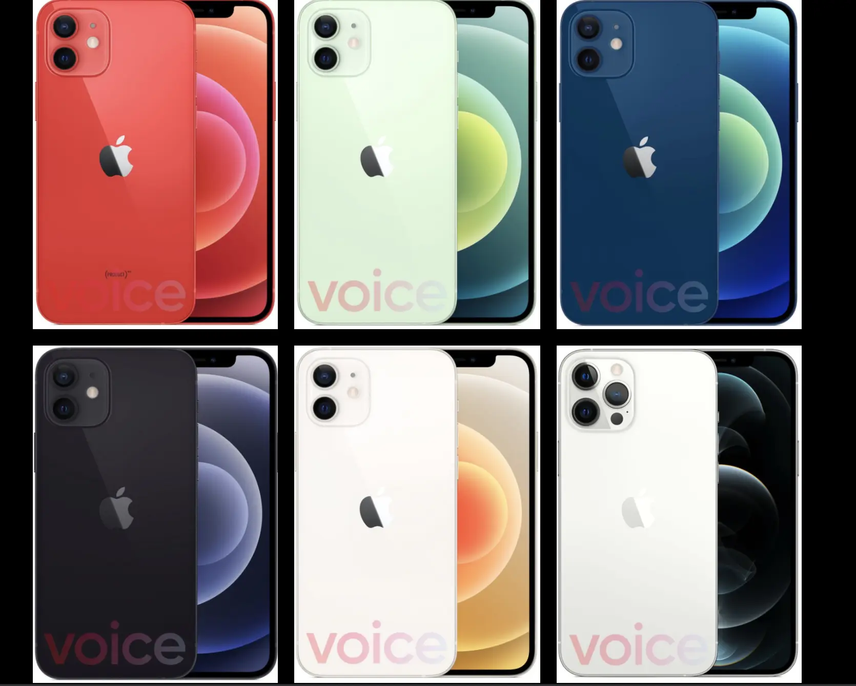 发布会前数小时，疑似iPhone 12官方渲染图曝光