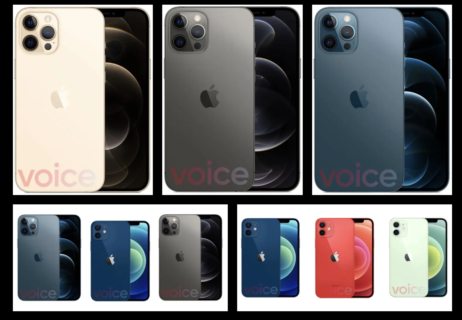 发布会前数小时，疑似iPhone 12官方渲染图曝光