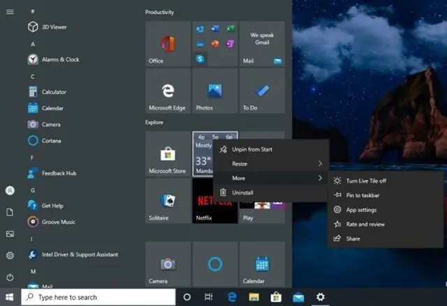 Windows10新开始菜单更多设计细节曝光