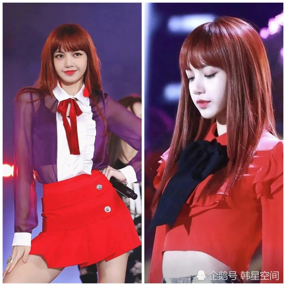 BLACKPINK的Lisa，红发造型气场高冷，人间芭比在线撩人！