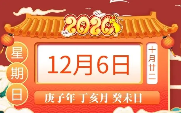 12月6日生肖运势，老黄历专业版