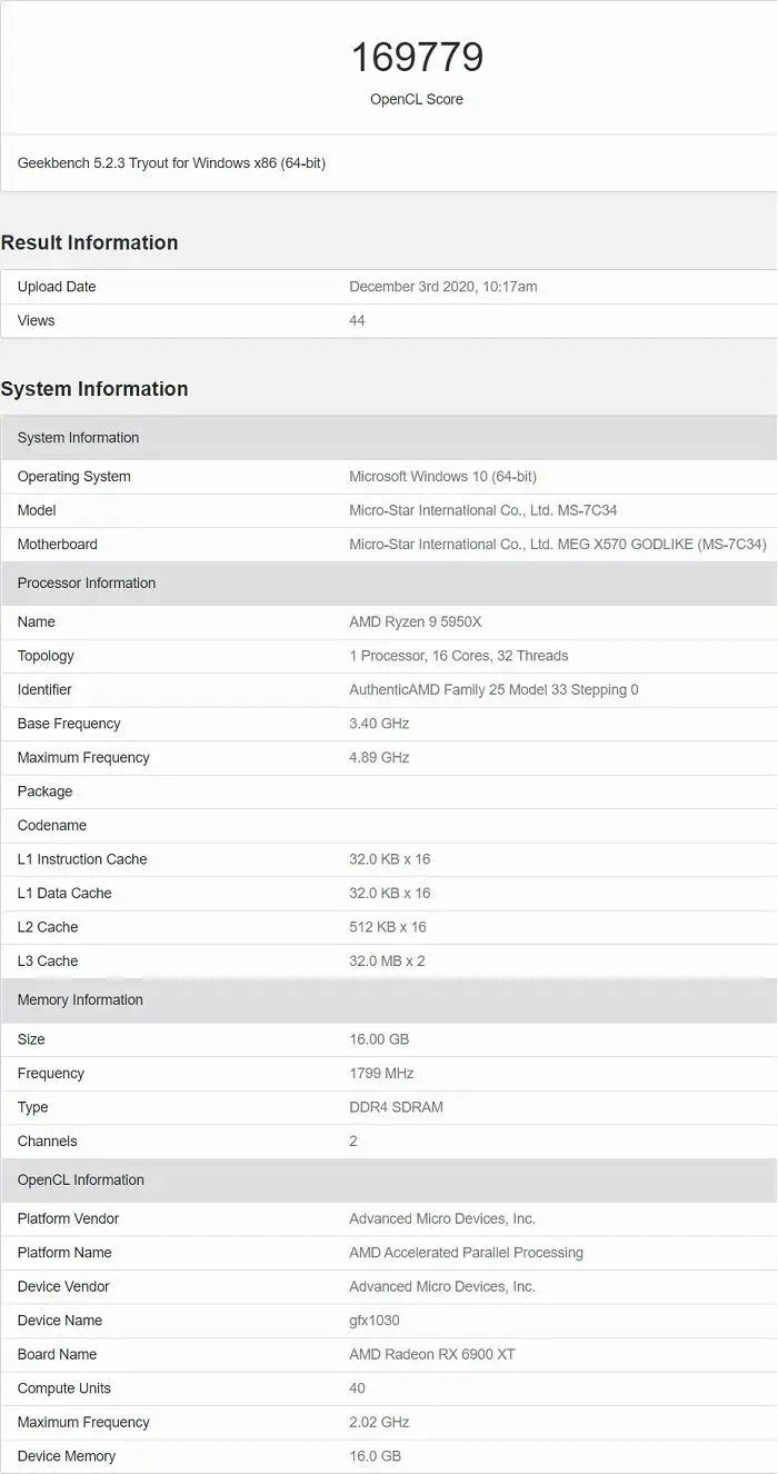 RX 6900XT跑分曝光：比6800XT提升12％