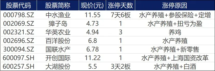 涨停覆盘｜农牧饲渔持续走高，光伏板块异军突起