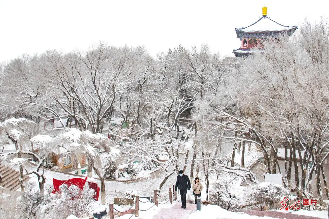 In pics：snow scenery across China