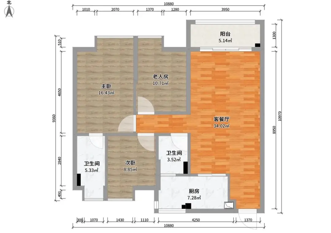 三代同堂的家，3个卧室怎么装修设计？看完他家才恍然大悟！