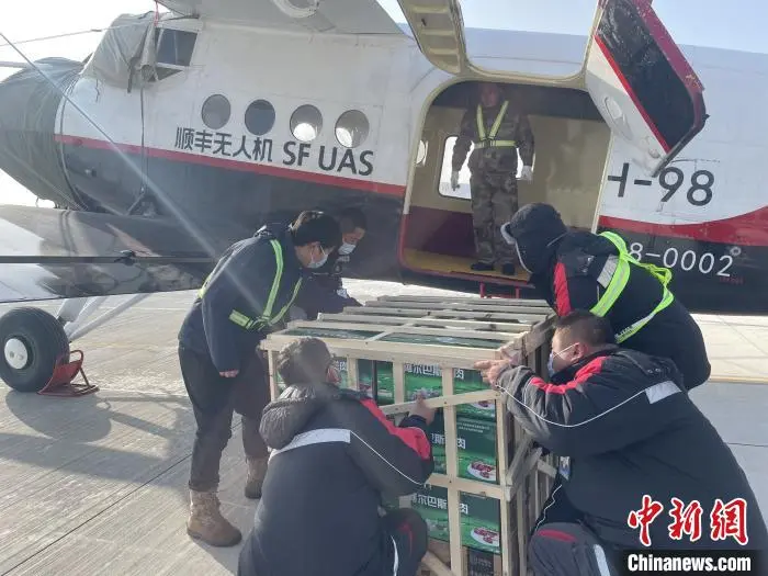 内蒙古生鲜配送进入无人机时代：1.5吨阿尔巴斯羊肉“飞来了