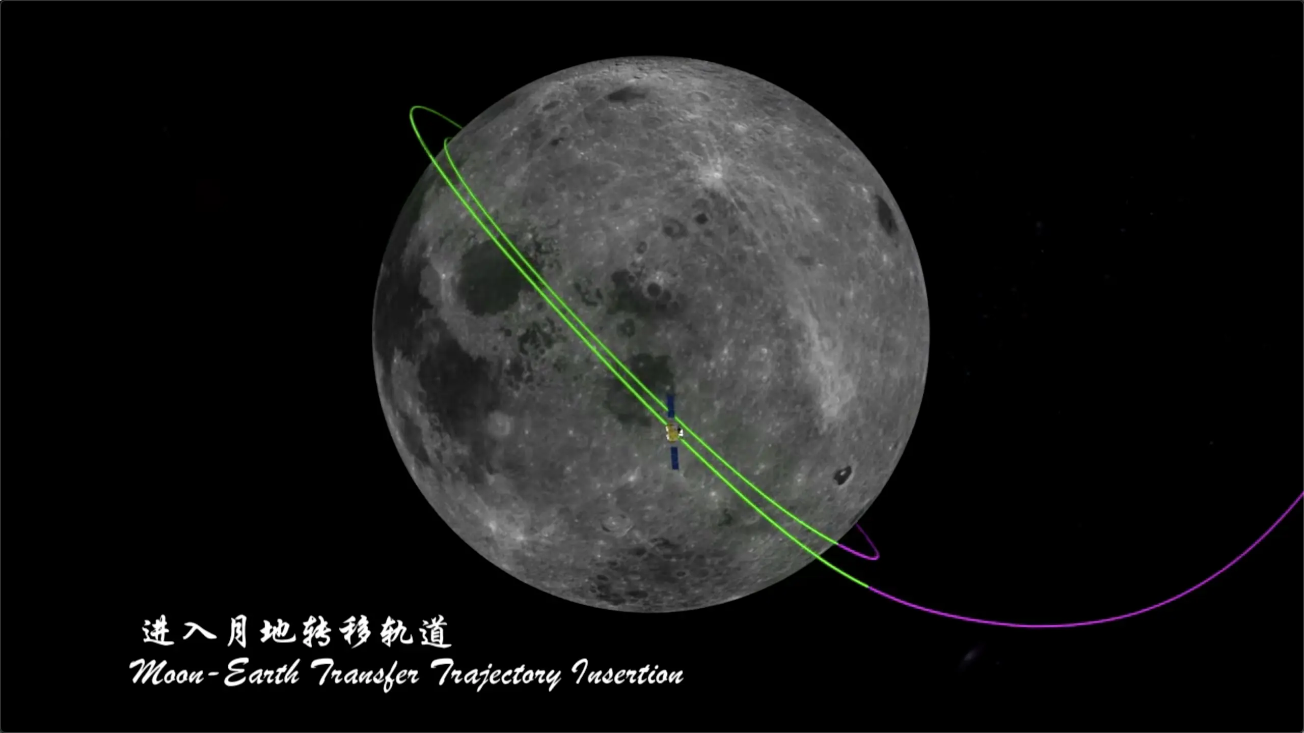 嫦娥五号上升器受控落月，轨返组合体正等待时机进入月地转移轨道