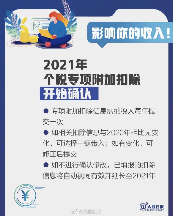 影响你的收入！2021个税专项扣除开始确认，转存攻略