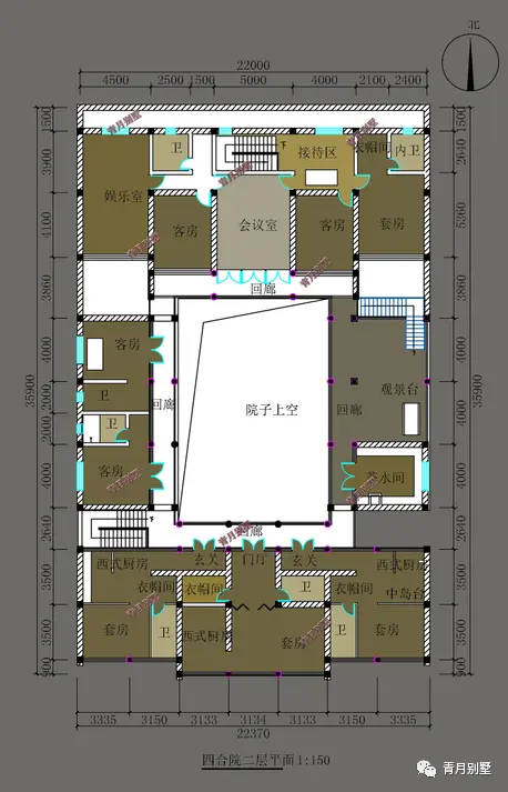 22×38米二层中式四合院，传统的就是世界的