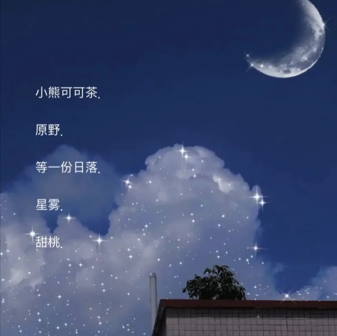 温柔小众网名：满天都是星星 好像一场冻结了的大雨