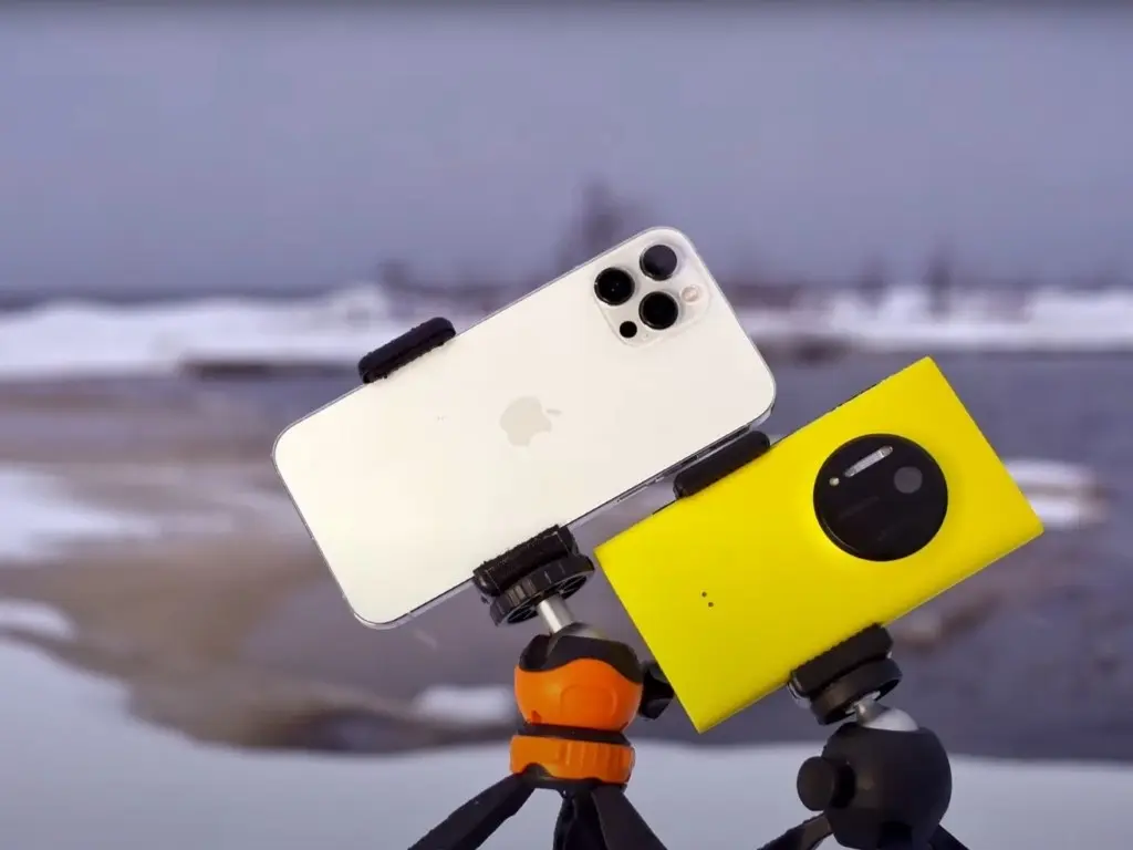 苹果 iPhone 12 Pro Max、诺基亚 Lumia 1020 相机拍摄对决