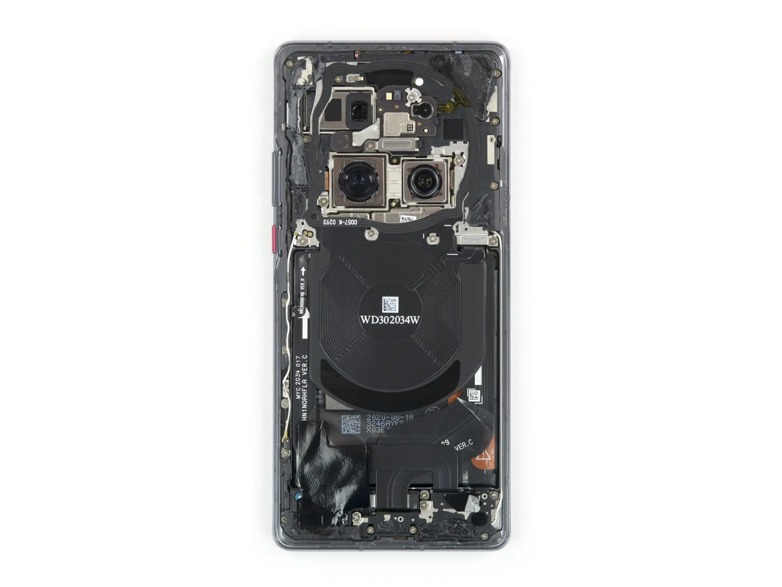 iFixit拆解华为Mate40 Pro：维修难度非常高