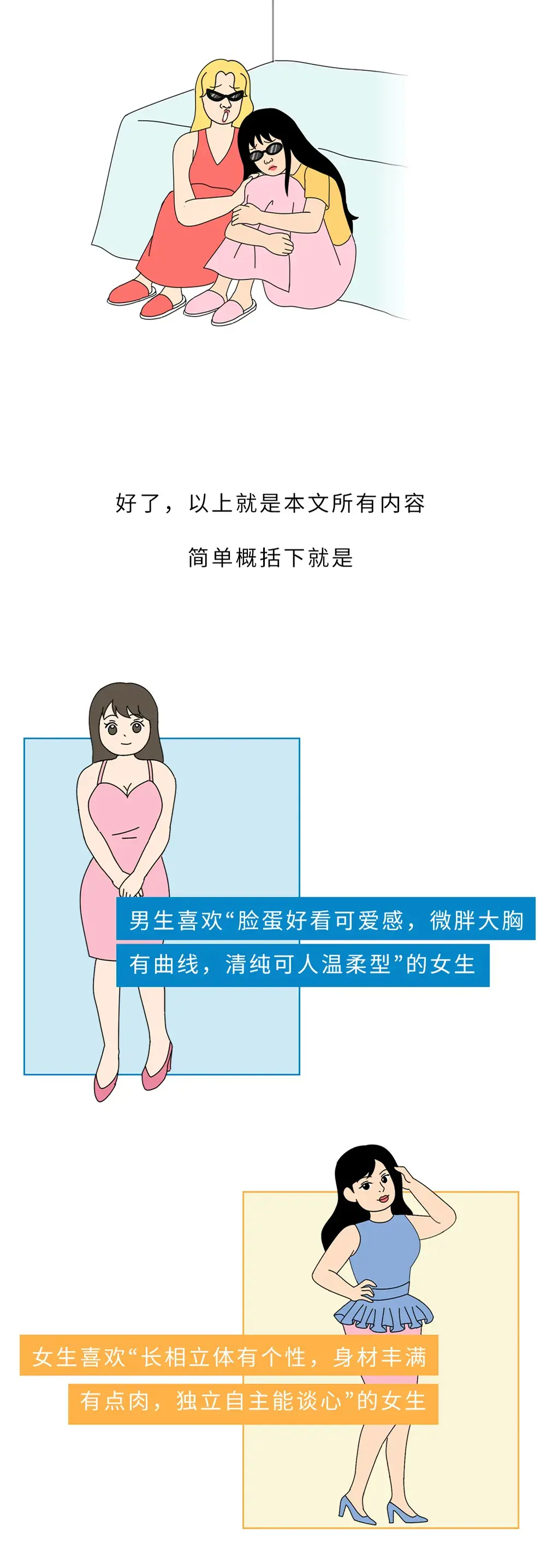 “男生喜欢的女生”和“女生喜欢的女生”究竟有啥区别？