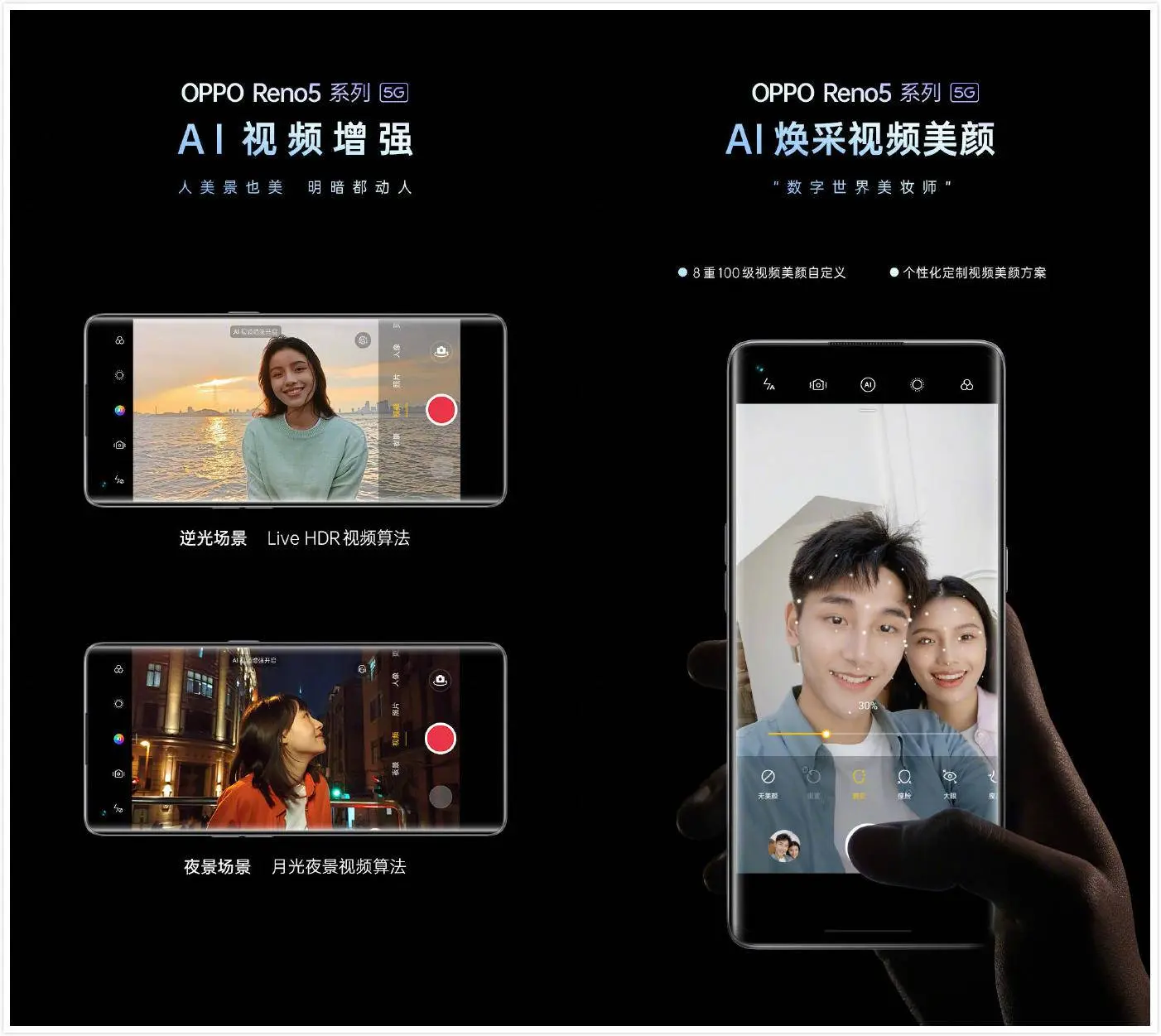 Reno5系列人像视频体验体验：把美颜技术玩到了极致