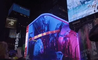 震撼！西北首个！裸眼3D巨屏惊艳亮相高新区！