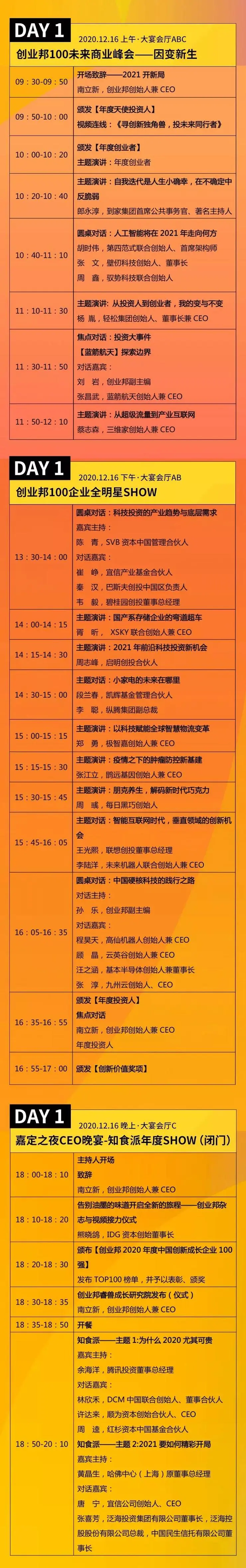 2020创业邦100未来商业峰会来了！