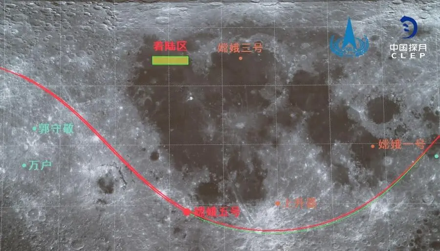 嫦娥五号轨道器和返回器组合体实施第一次月地转移入射