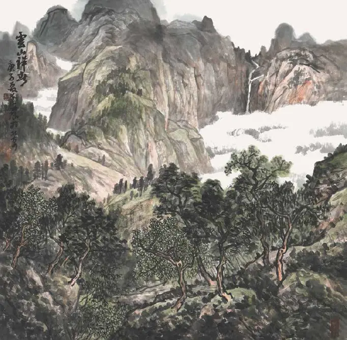 100余幅中国画在这里被踊跃认购，所得均用于扶贫