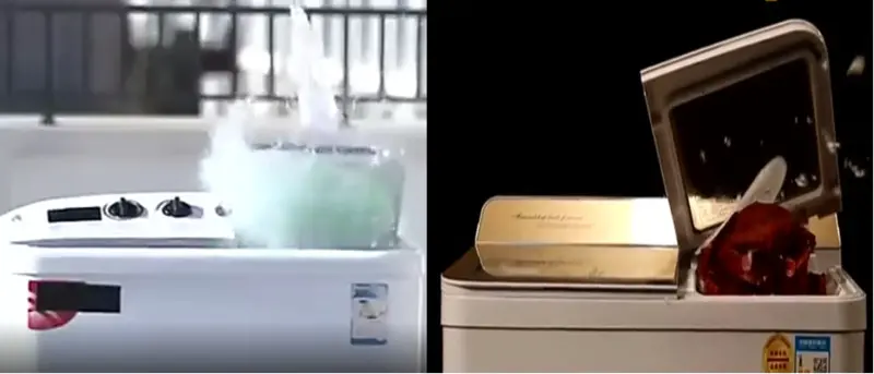 原地裂开！洗衣机突然爆炸，只因洗了这种衣物？