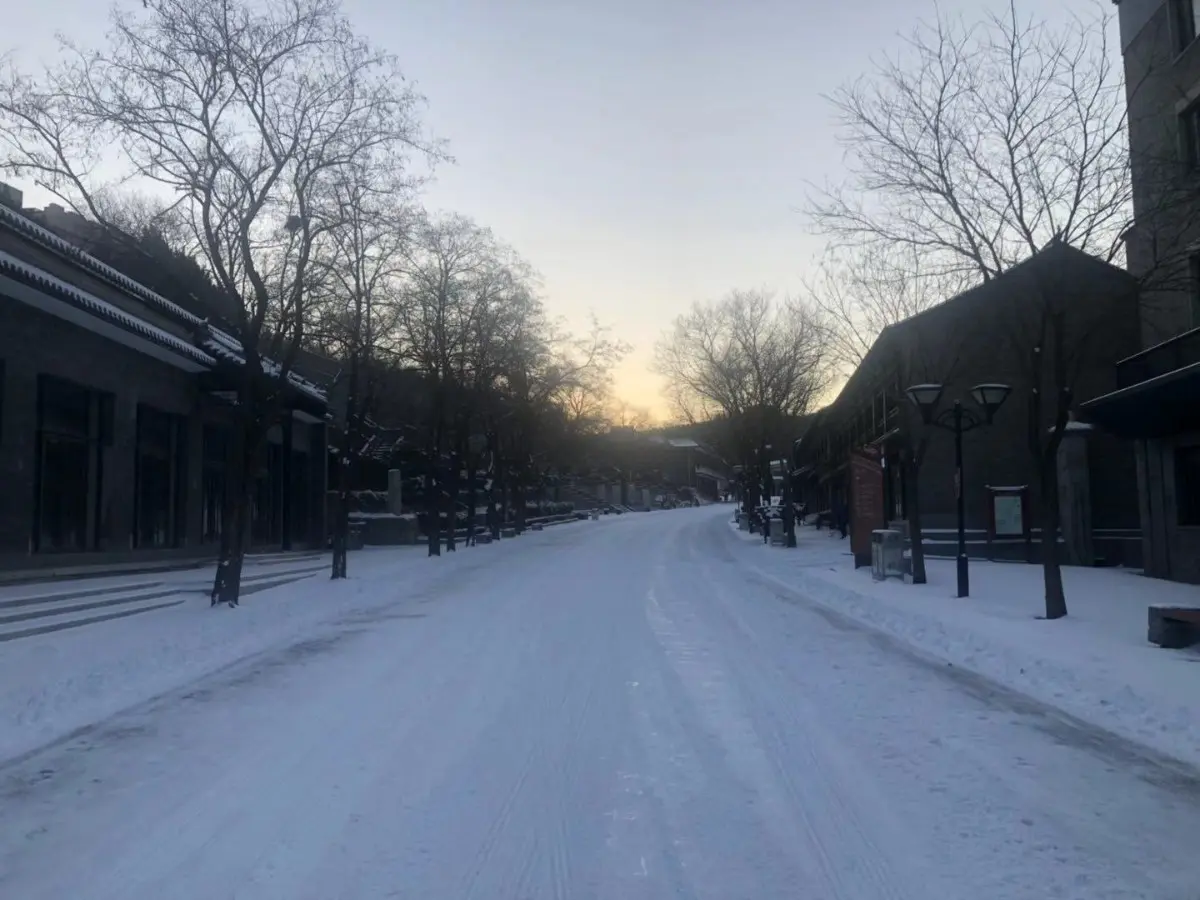 再现海陀戴雪盛景！雪后延庆尽显北国风光