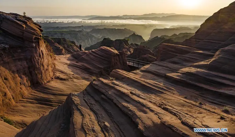 Aerial view across China