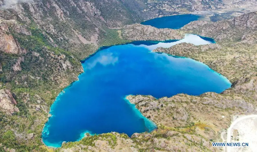 Aerial view across China