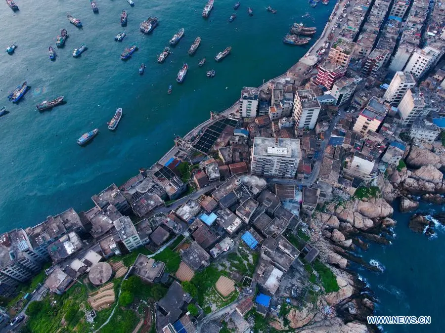 Aerial view across China