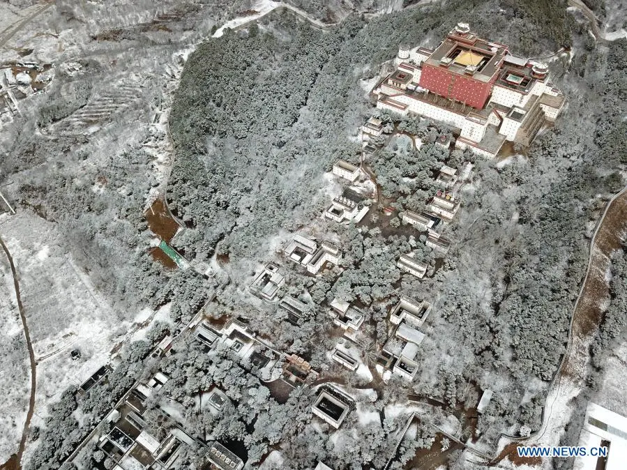 Aerial view across China