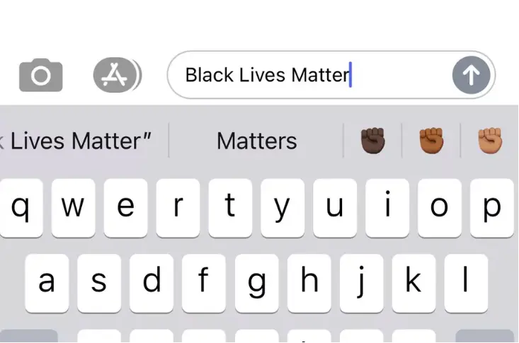 苹果iOS输入法新增三个emoji：标志性举拳头抗议种族不平等