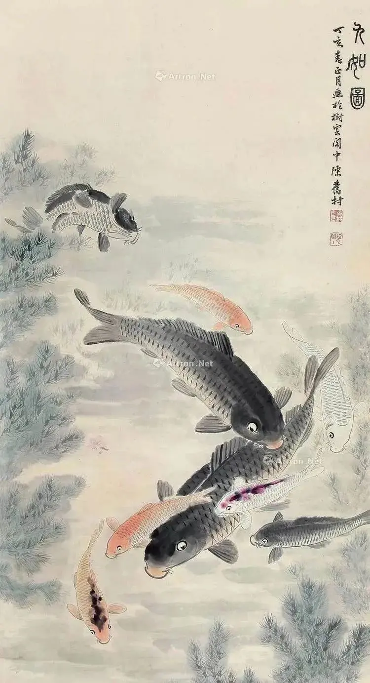 名家国画《九如图》