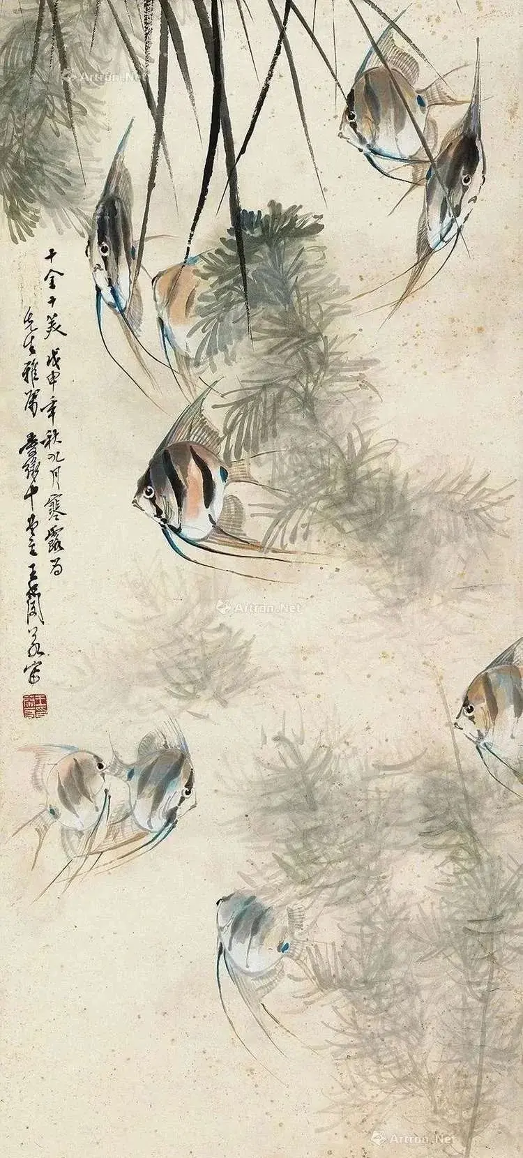 名家国画《九如图》