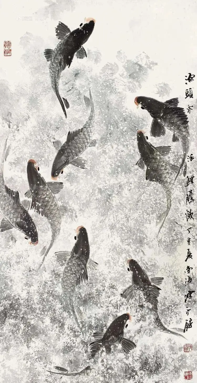 名家国画《九如图》