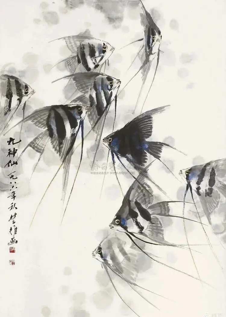 名家国画《九如图》