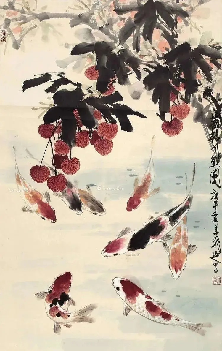 名家国画《九如图》