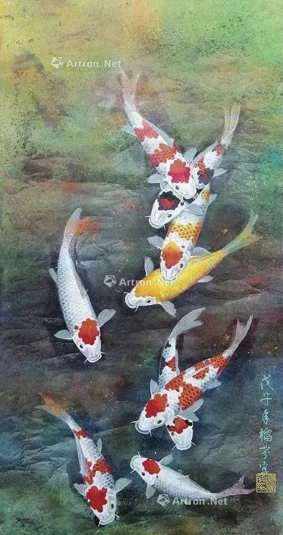 名家国画《九如图》