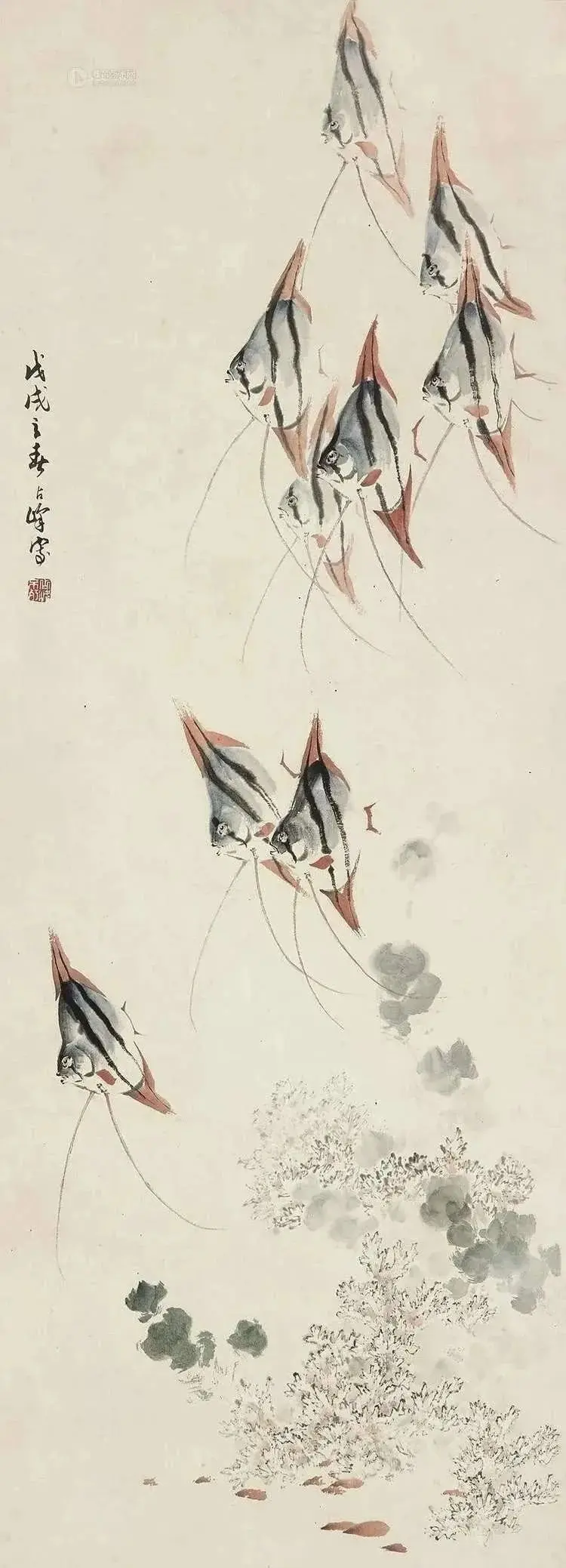 名家国画《九如图》