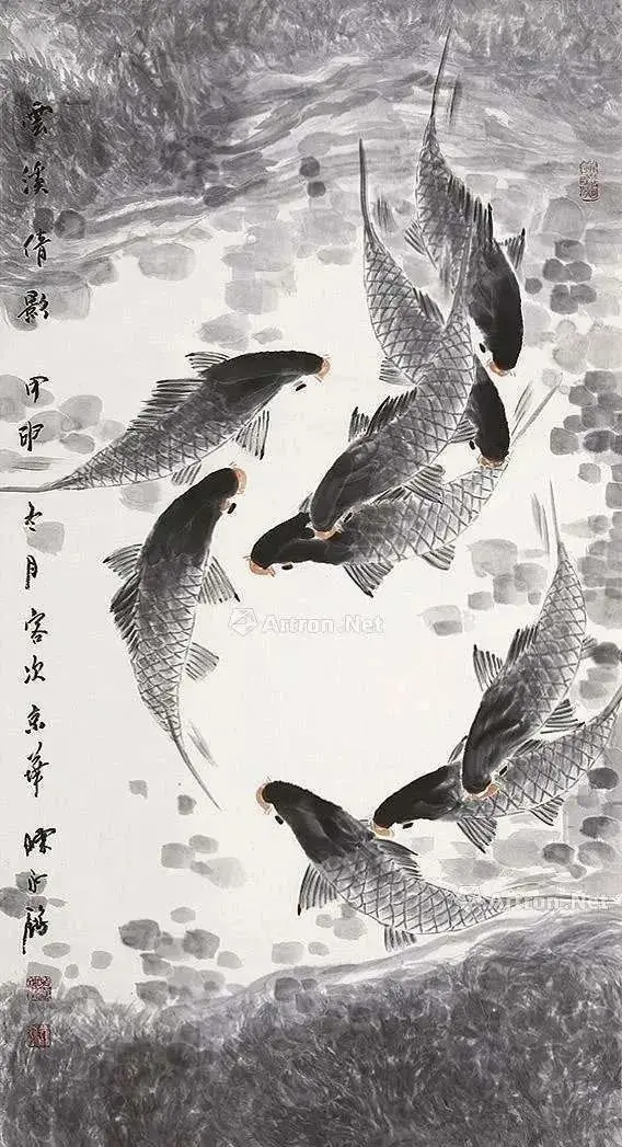 名家国画《九如图》