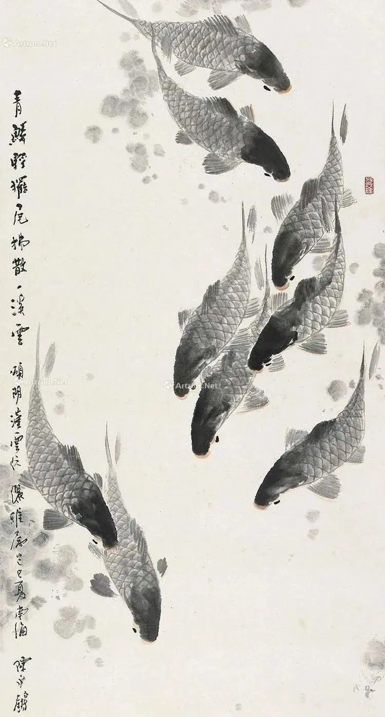 名家国画《九如图》