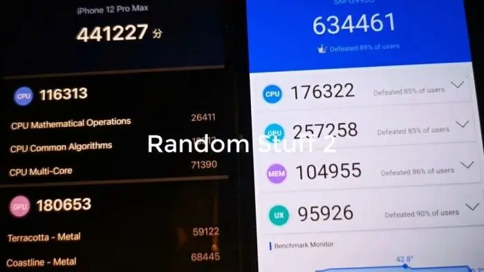 疑似骁龙888版Galaxy S21＋安兔兔跑分曝光 远超iPhone 12 Pro Max