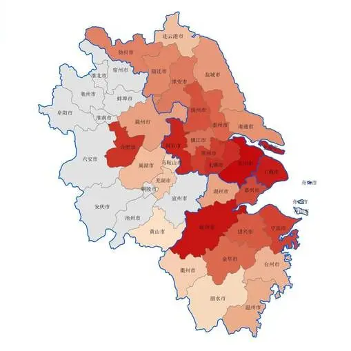 苏沪两省市GDP、工业强于港粤，港粤金融产业非常繁荣