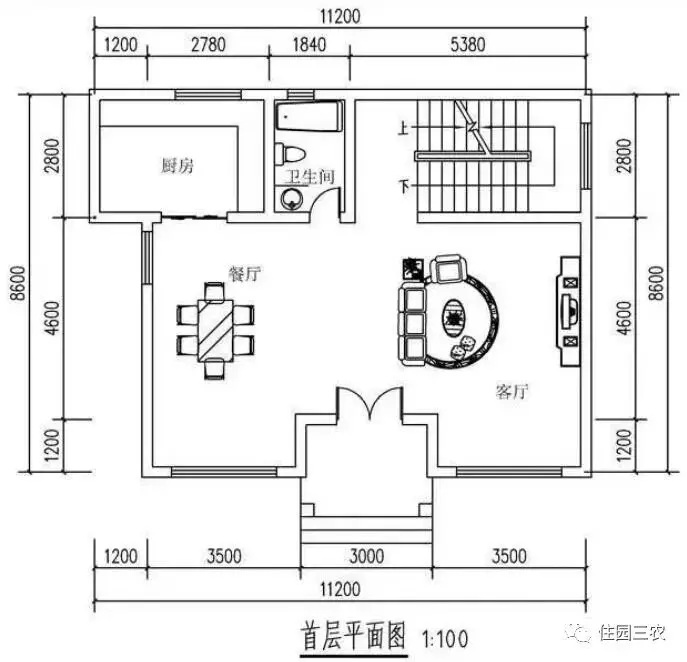 实拍农村自建三层小户型别墅，面宽11米，2室1厅带书房娱乐室，真不错