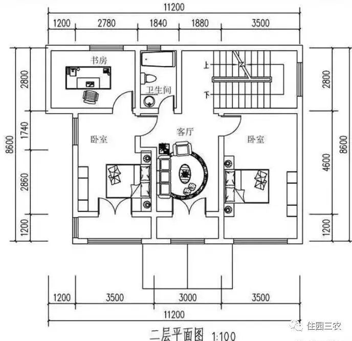 实拍农村自建三层小户型别墅，面宽11米，2室1厅带书房娱乐室，真不错