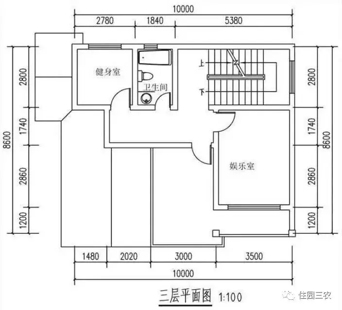 实拍农村自建三层小户型别墅，面宽11米，2室1厅带书房娱乐室，真不错