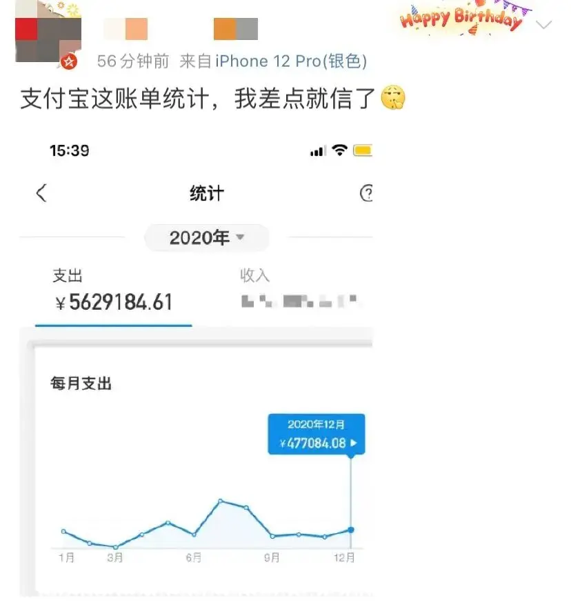看了2020支付宝、微信年度账单，今天太阳也温暖不了我的心·